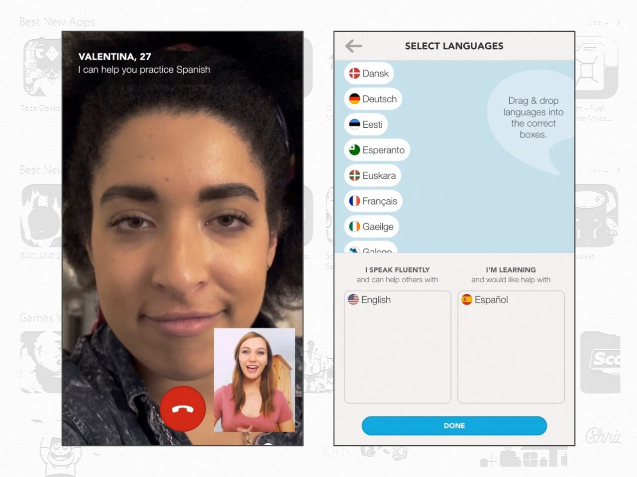 Tandem makes learning a new language fun