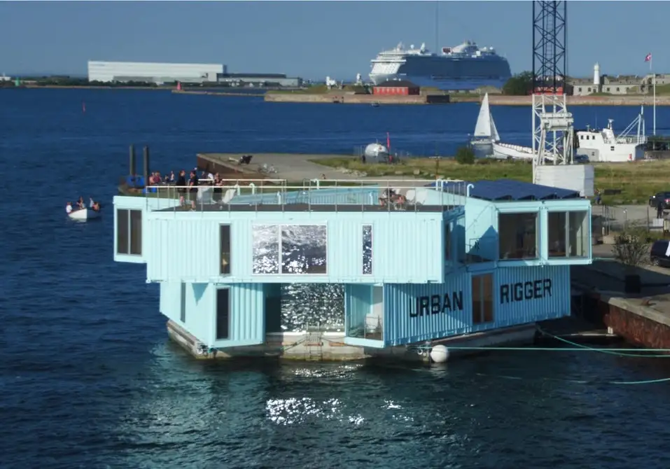 BIG's Urban Rigger is a sustainable floating housing prototype for Copenhagen students