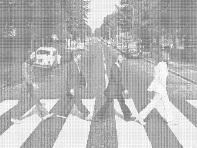 This is the highest resolution that the algorithm generates resulting in very clear ASCII images