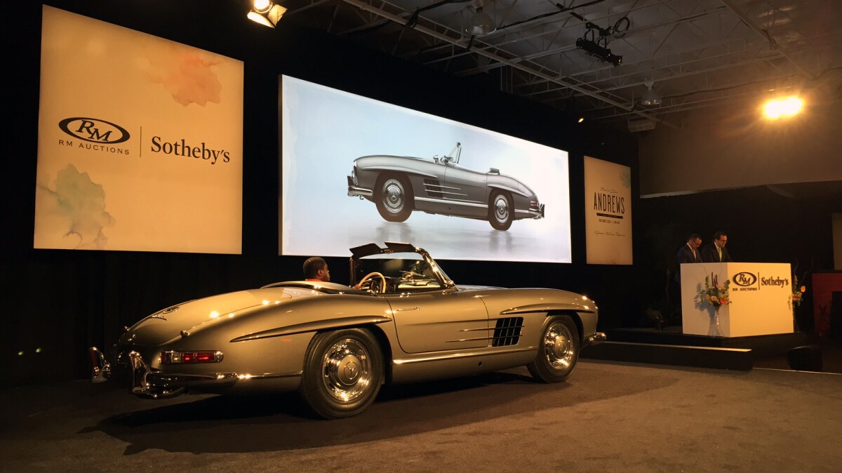 Mercedes' original 300 SL Roadster just continues to appreciate in value and the sale of this pristine matching-numbers 1959 model for a stellar number was entirely expected, though the price of $1,842,500 it fetched was above RM-Sotheby's estimate of $1,300,000 to $1,600,000. When new, the 300 SL Roadster cost $11,000, which was a very large amount of money in 1959 - roughly the equivalent of $90,000 today. Is it any wonder that one of Mercedes-Benz' key selling features is retained value? This 1959 Mercedes-Benz 300 SL Roadster was exquisitely restored by 300 SL specialist Mark Allin and has taken a "Best in Class" at the Amelia Island Concours d’Elegance, indicating just how wise an investment in a perfect restoration can be.