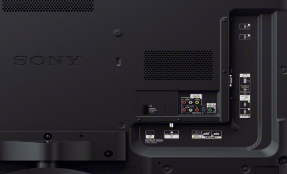 Rear inputs and outputs of the Sony HX850 BRAVIA