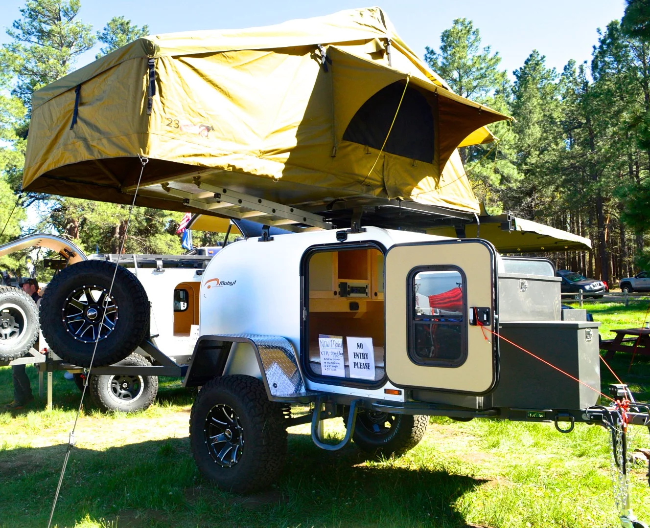 The SB model weighs about 500 pounds less than the full-size XTR and has an 80-in body length