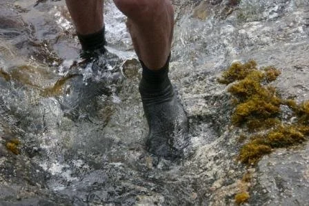 Water tends to hide the painful nasties on the bottom