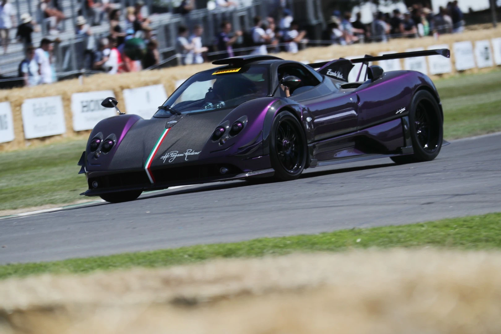 The Pagani Zonda 760RS, in purple and carbon