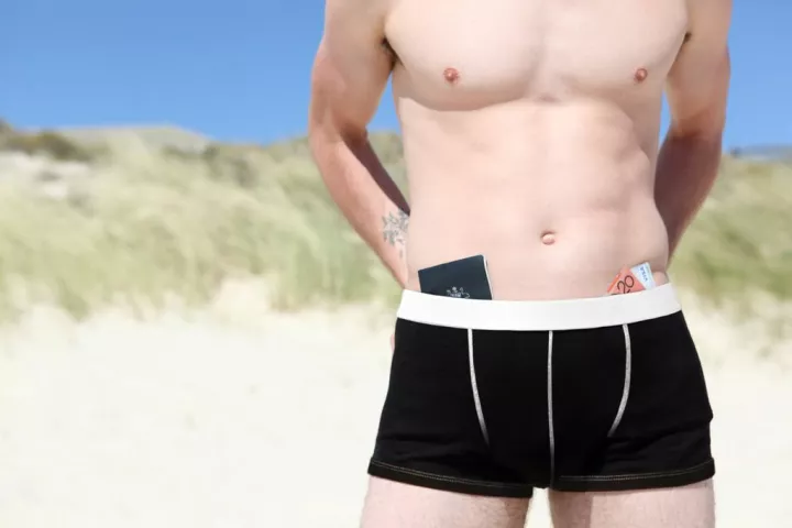 Adventure Underwear offers security for travelers, who can keep their valuables in their underpants