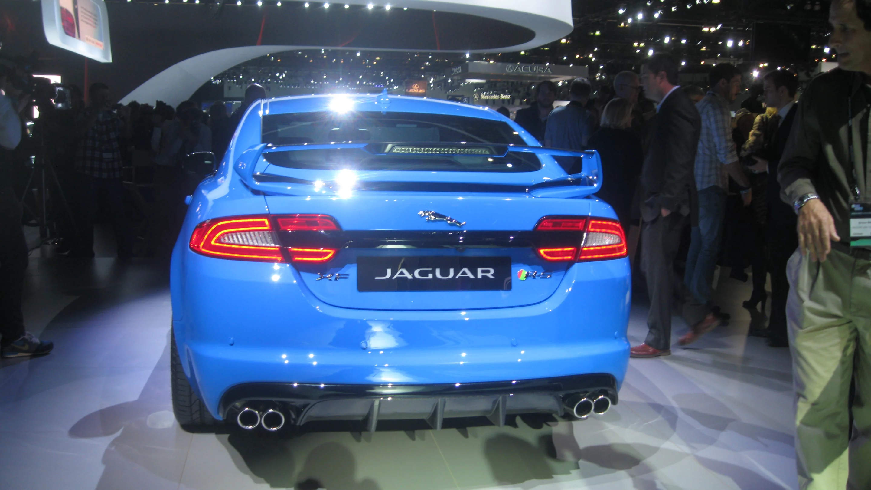 The XFR-S tops out at 186 mph (300 km/h)