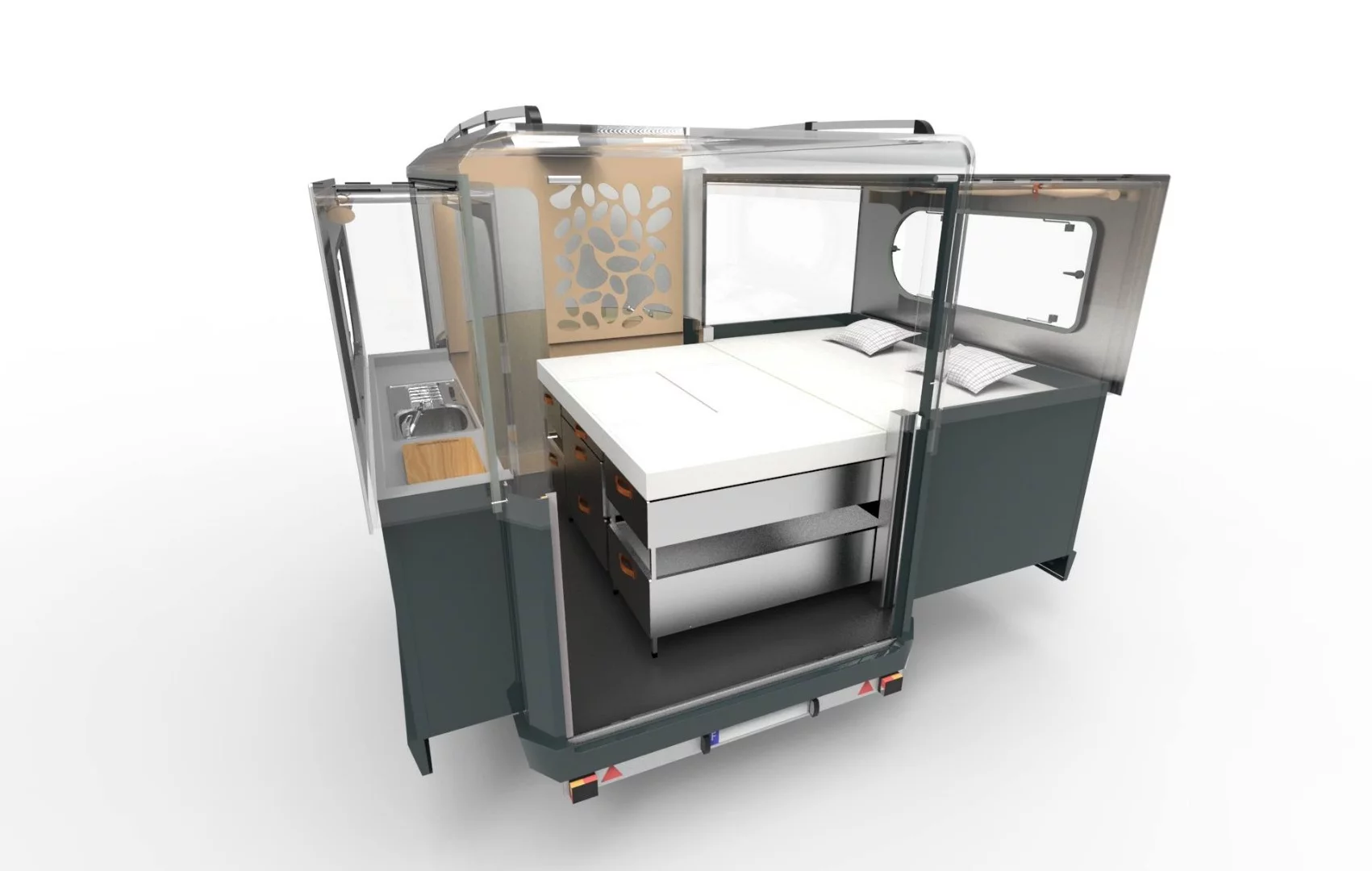 Tipoon in king-size high bed mode