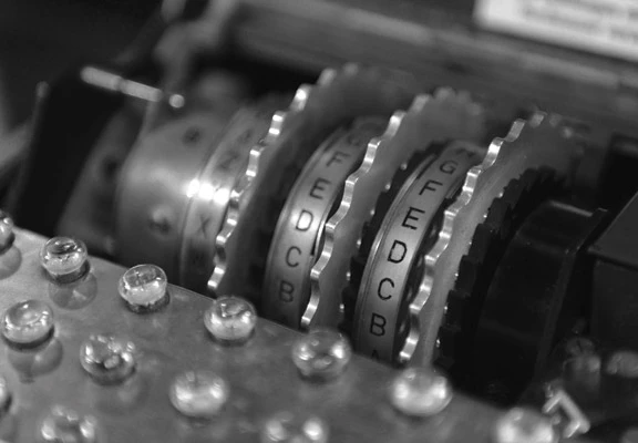 Enigma rotors used for making code settings