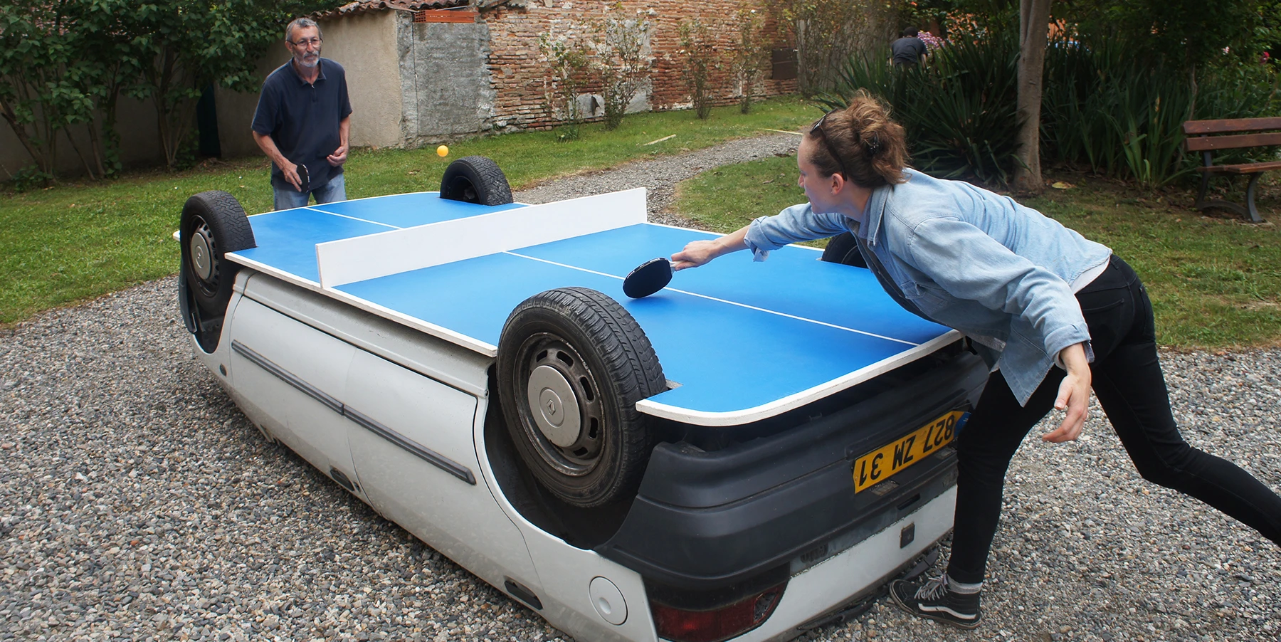 The Peugeot ping pong car in 2016