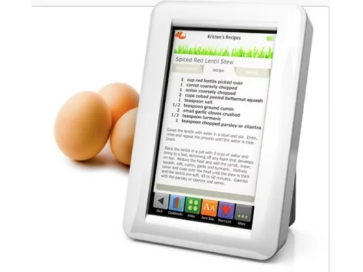 The Demy digital recipe reader can store up to 2,300 recipes and is a great way to share your favorite dishes with the rest of the world