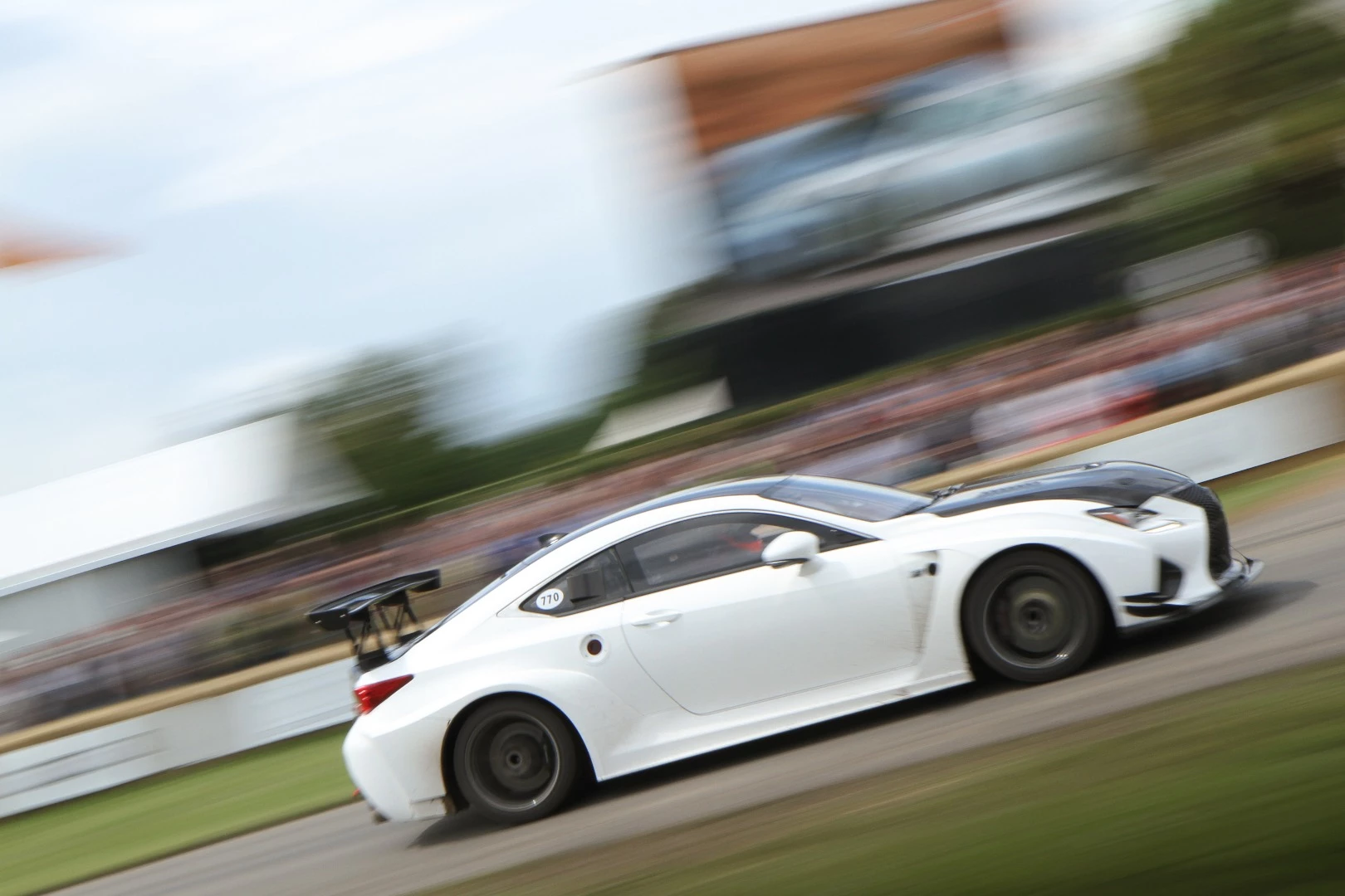 The Lexus RC-F fills Goodwood with V8 thunder
