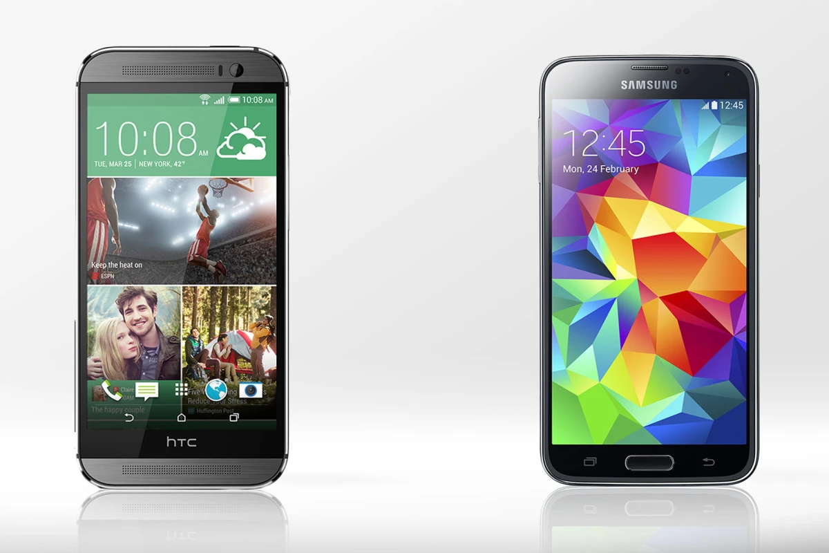 Gizmag compares the features and specs of the 2014 HTC One (M8) and Samsung Galaxy S5