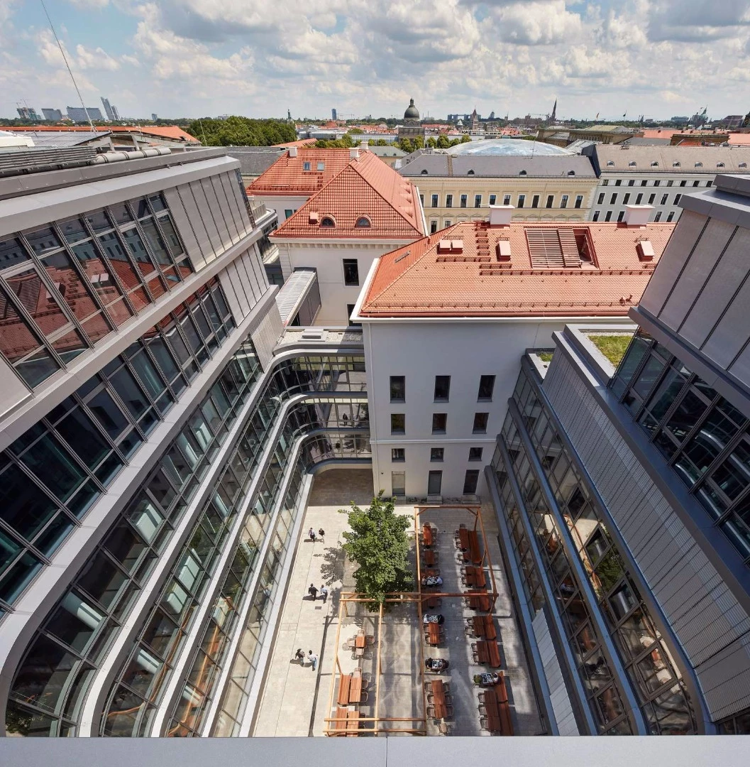 One of the main architectural ambitions for the project was to promote knowledge-sharing and social interaction across the organization