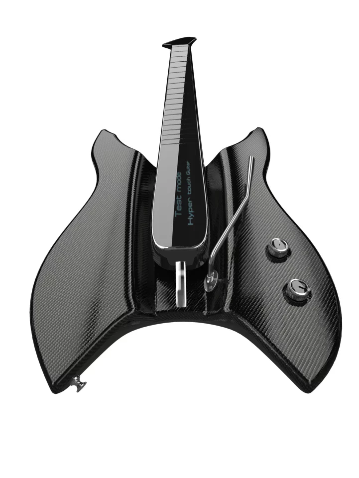 The pick zone would be raised above the body and there would also be a tremelo arm
