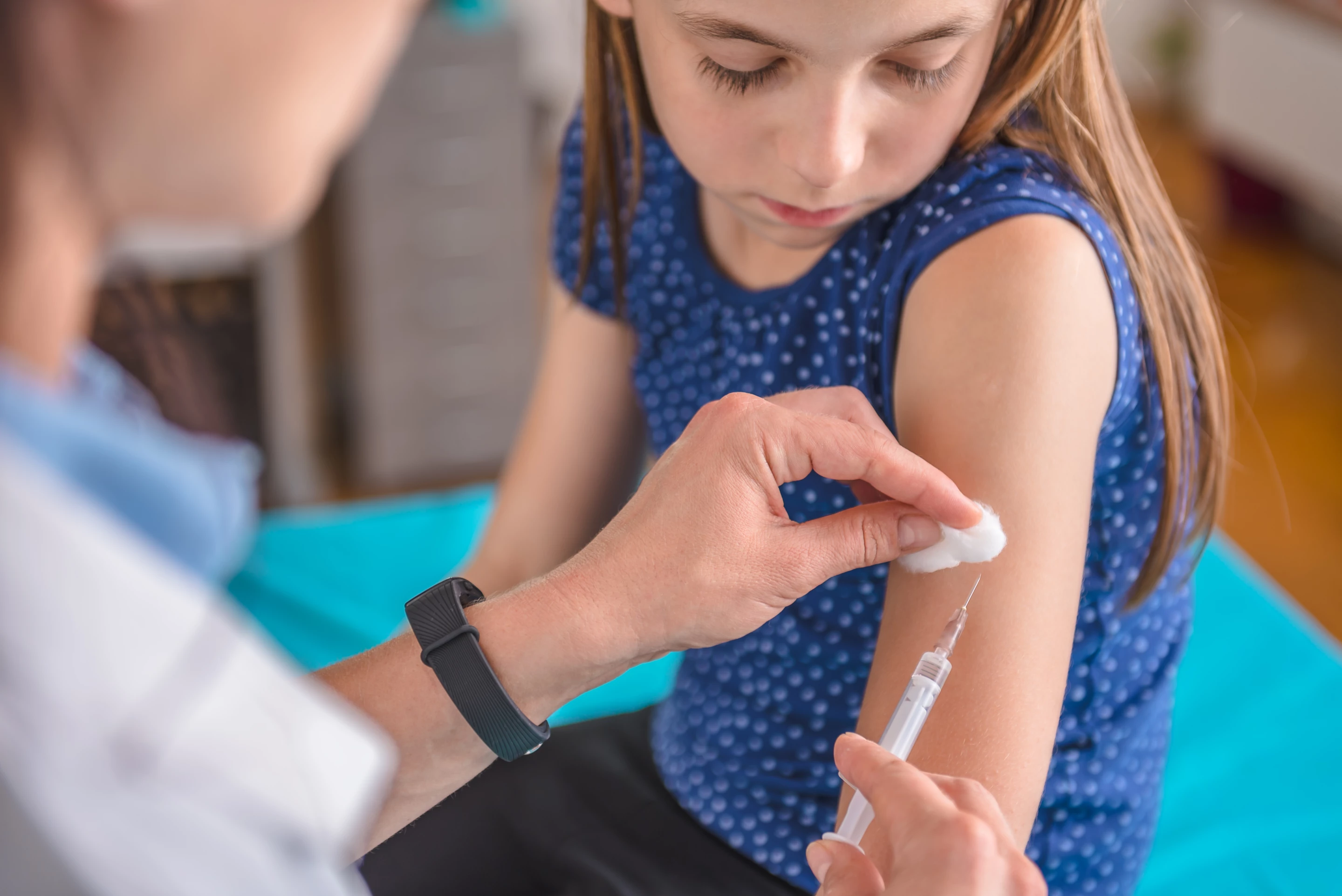 Traditional liquid-type vaccines (pictured) typically only act on the immune system for one to two days