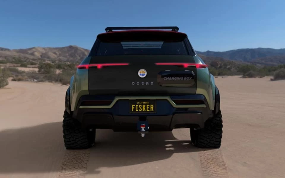 The integrated charging box is designed to power up other electric vehicles that might need an emergency charge