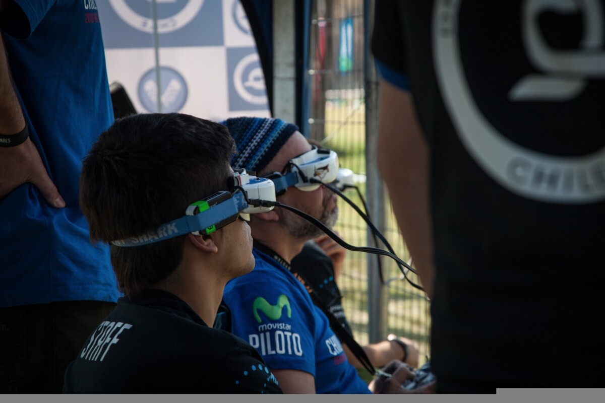 The FPV systems are basically virtual reality goggles that stream live vision from a camera mounted to the front of the drone