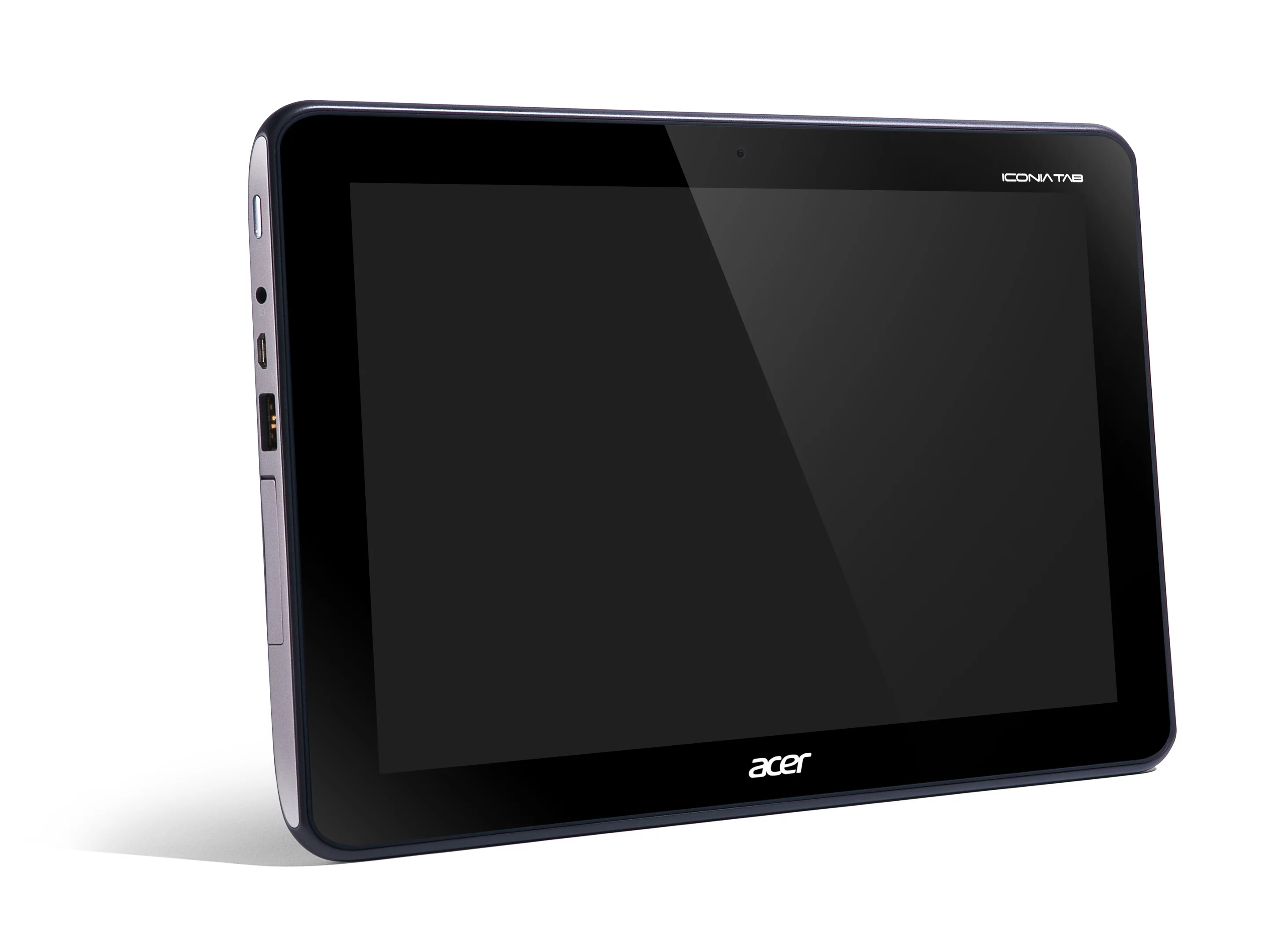 The Iconia Tab A200 will come with either 8GB or 16GB of onboard eMMC solid state storage - with microSD expansion - and feature a 2 megapixel webcam in the front bezel