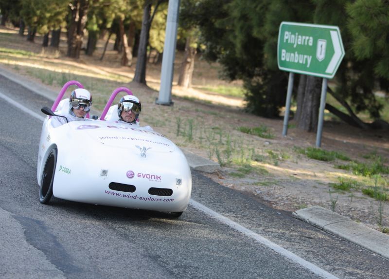 The Wind Explorer on its journey across Australia