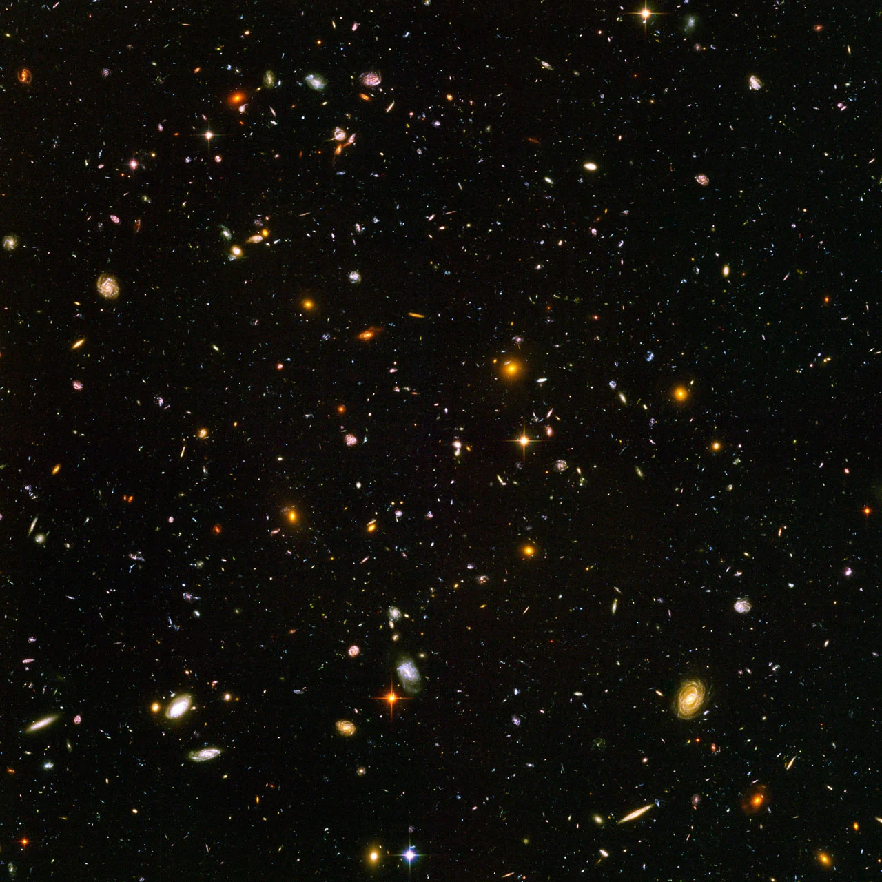 The Hubble Ultra Deep Field image, in infrared and visible light (Image: NASA/ESA)