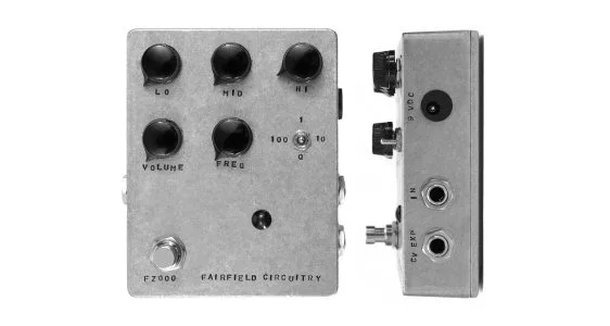 Fairfield Circuitry's new Four Eyes Crossover Fuzz pedal doesn't just add distortion to an input signal, it gives a user supreme tone control too