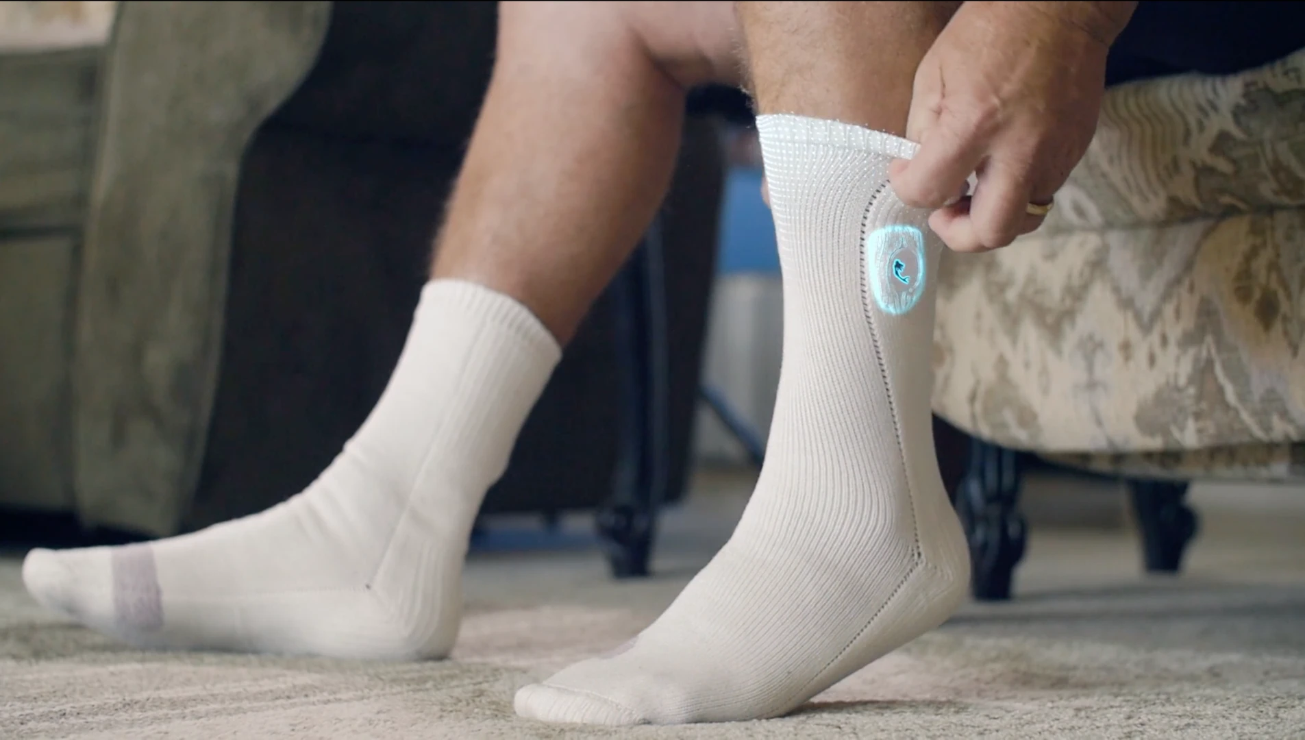 Siren Diabetic Socks monitor the temperature of the wearer's feet, checking for the heat associated with inflammation