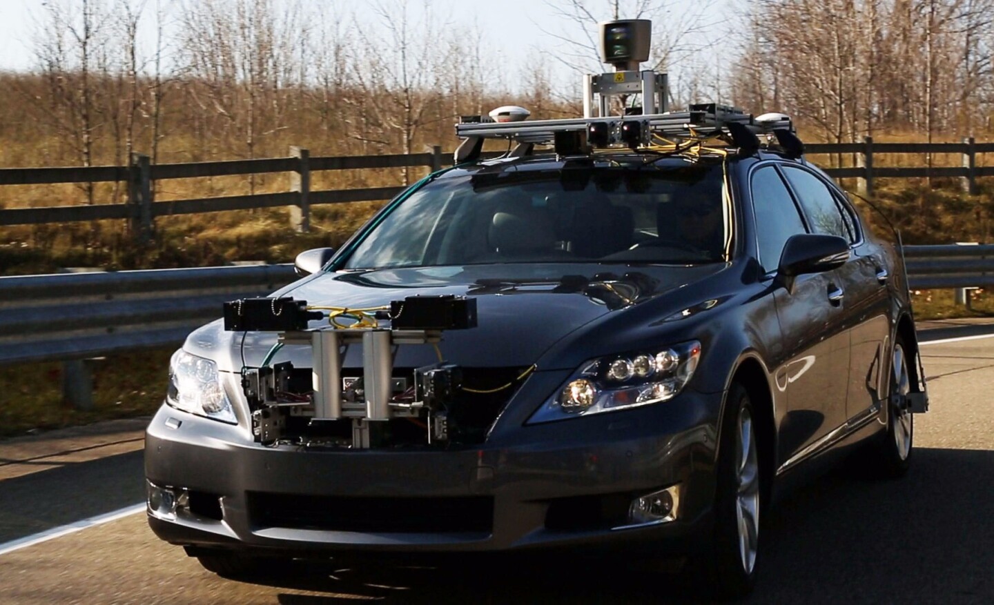 The original Advanced Active Safety Research Vehicle (AASRV) that was unveiled in 2013