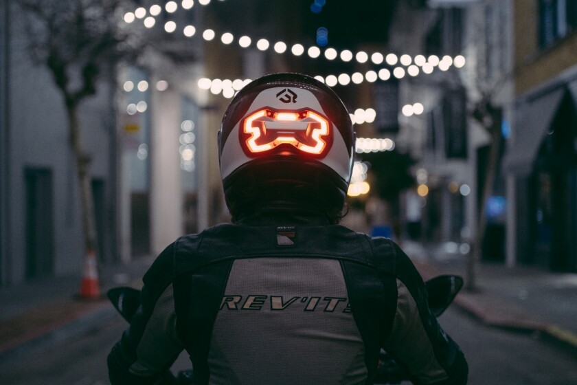 New device aims to put brake lights on motorcyclists' heads