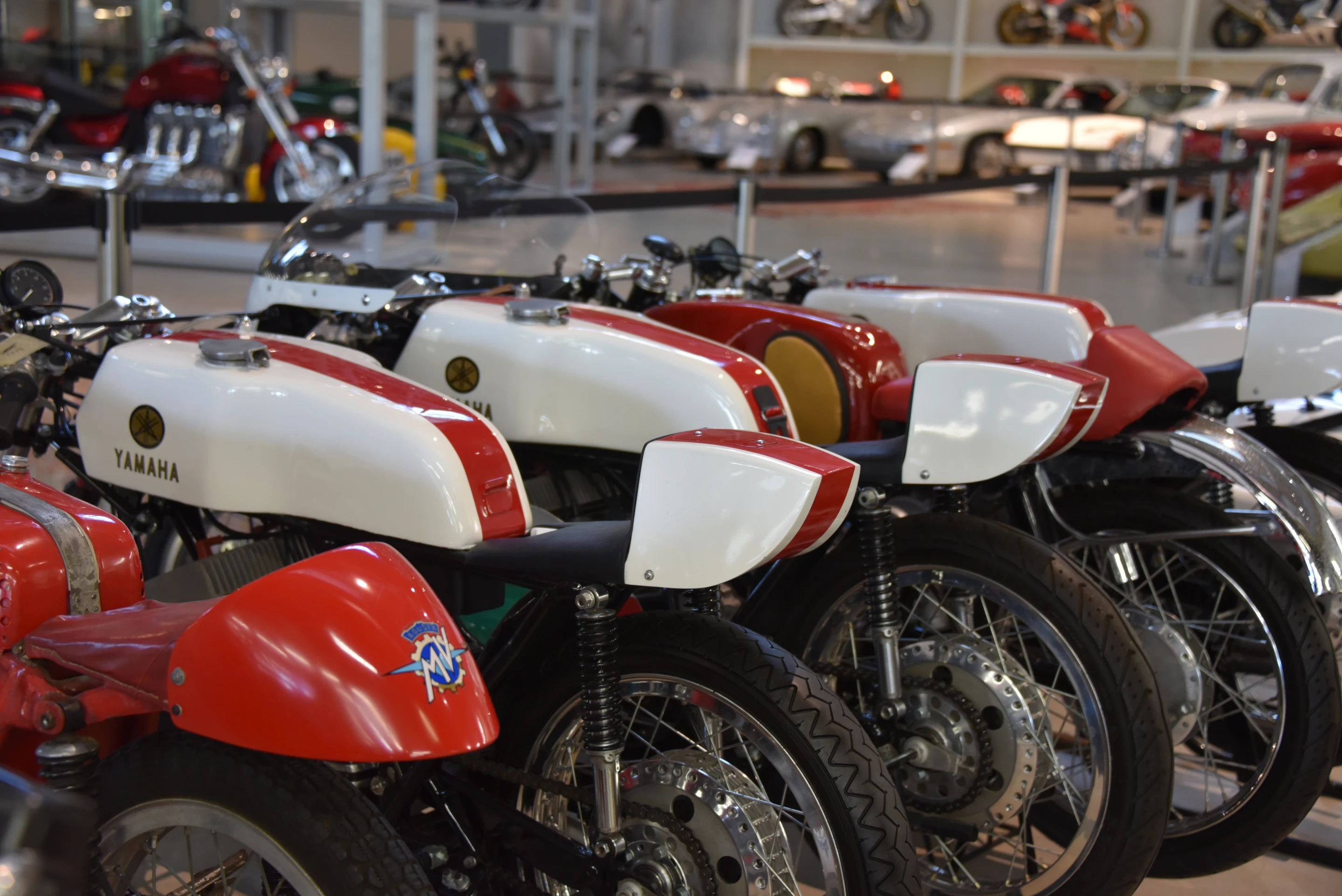 Four fresh Yamaha restorations from a group of 17 purchased as parts in boxes