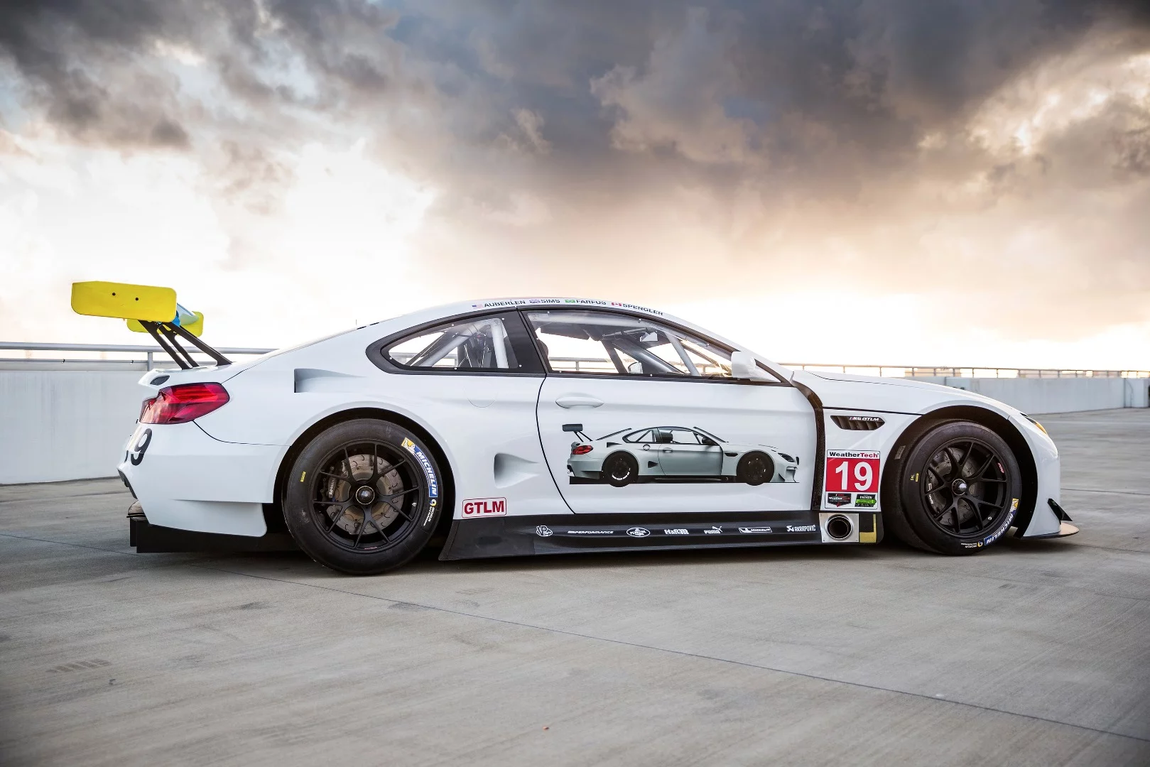 The side of the BMW M6 GTLM Art Car is finished with a... picture of itself