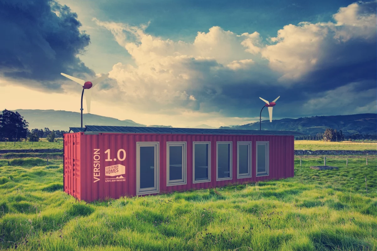 A one to two person 323 sq ft Sustainer Homes container home is available for €75,000