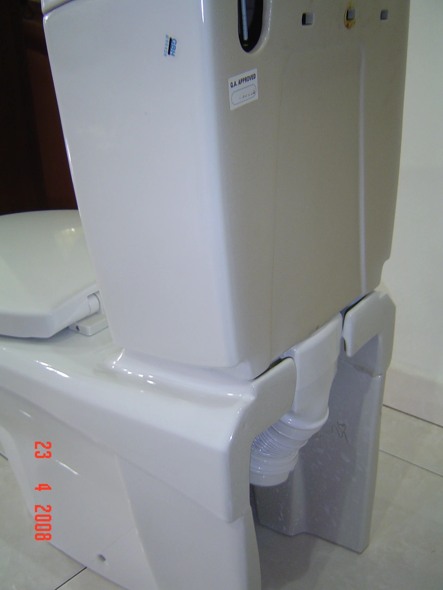 The Odourbuster, as integrated into an Expellor toilet