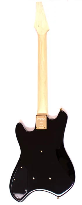 The body and neck of the tri-bass are fashioned from real wood