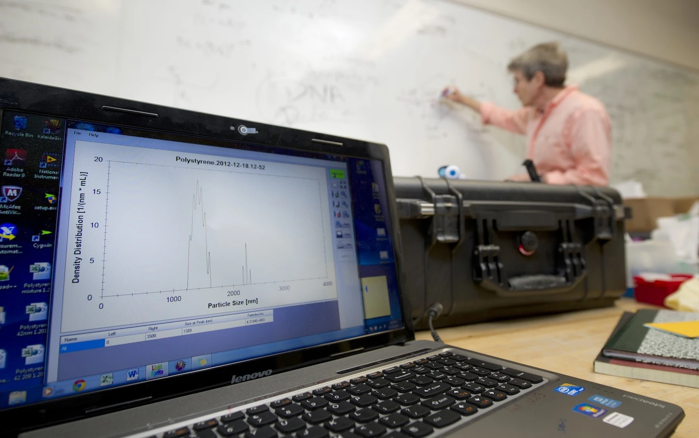 The original LTS sent results to a monitor in the Ruggiero-Tanner Lab at the University of Notre Dame – the Egan Lab is adapting a portable version of the device developed at Notre Dame to test for signs of genetically engineered plants and animals in the environment