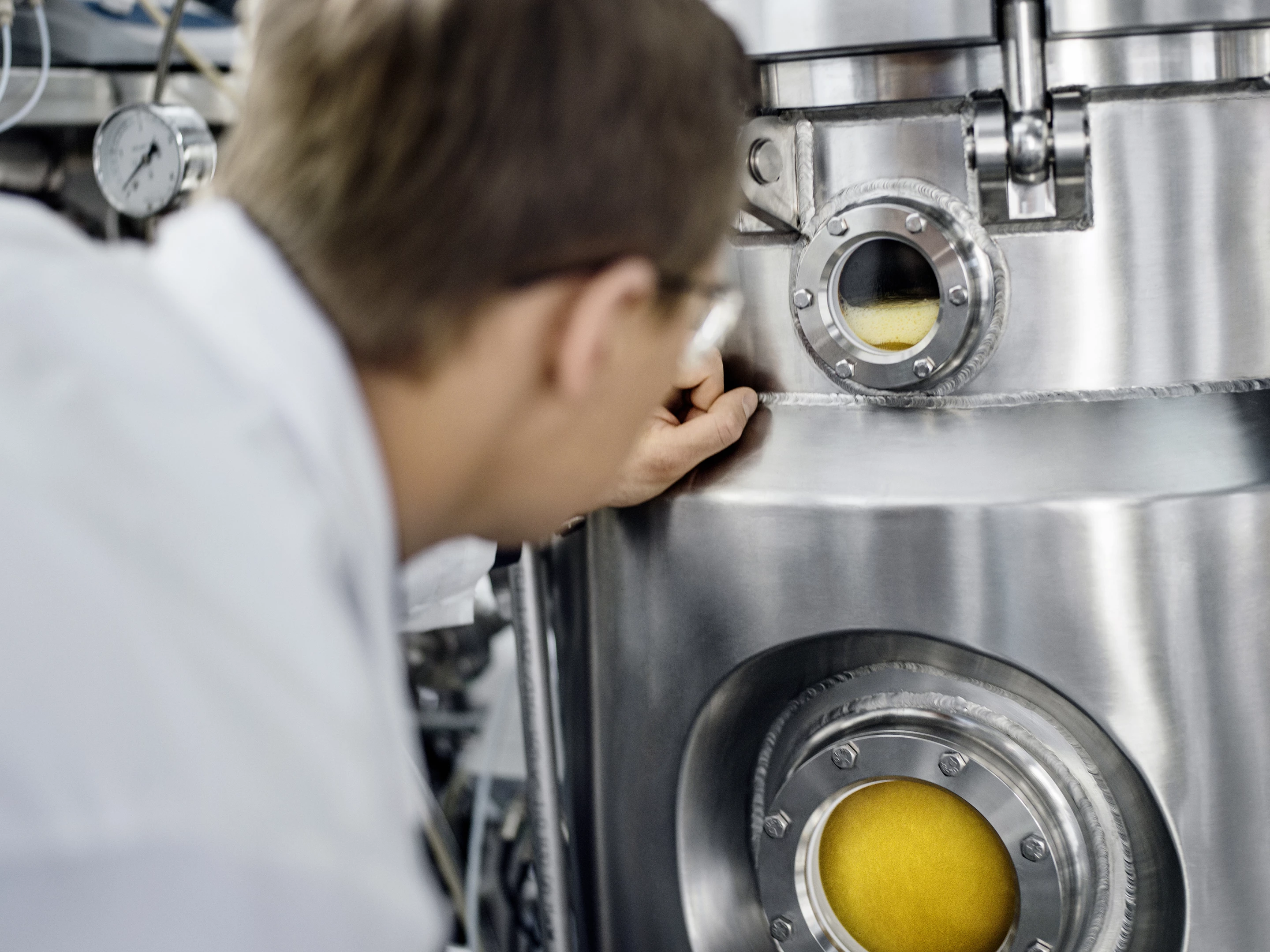 Solar Foods' fermentation process, with Solein still in liquid form