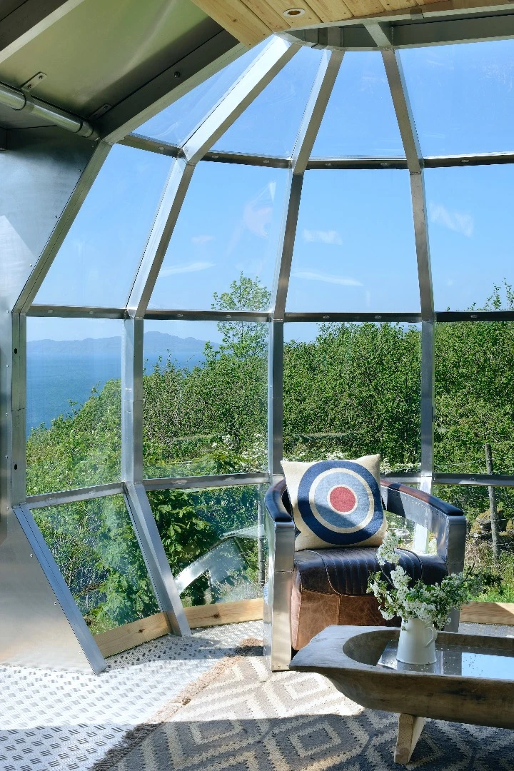The view out of the AirShip 002's living room