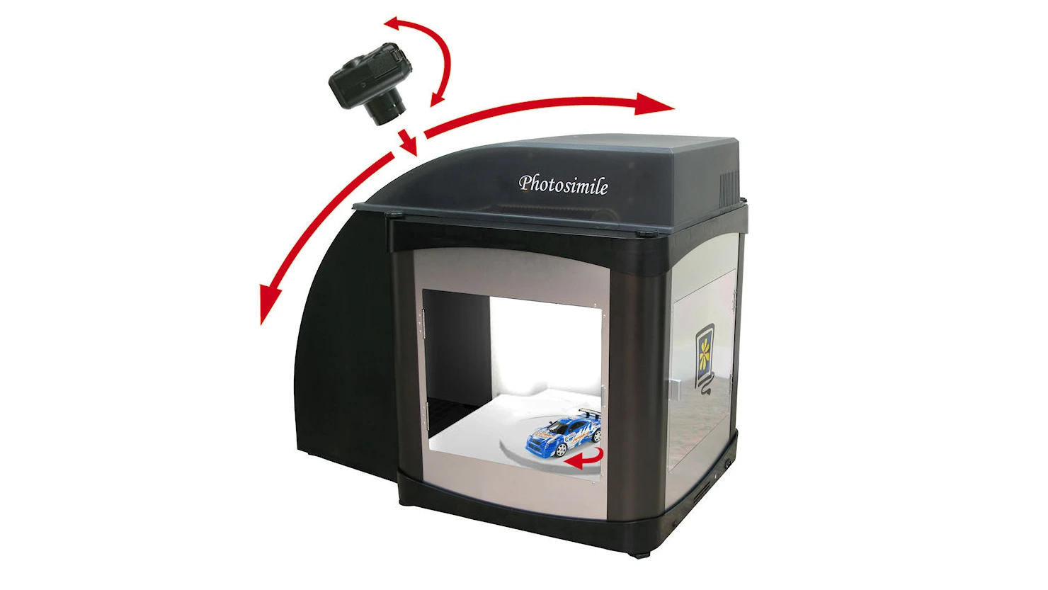 The Ortery Photosimile 5000 desktop photography studio