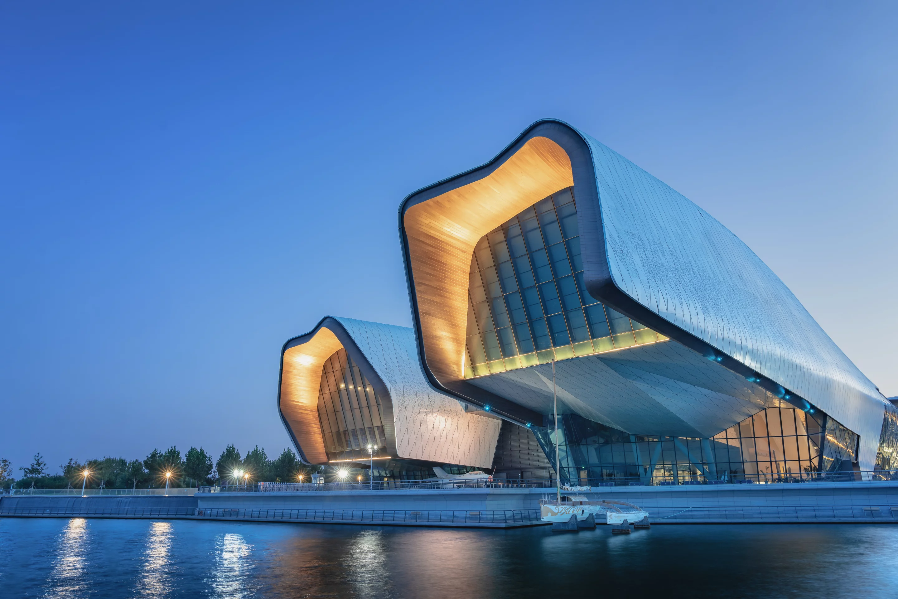 The National Maritime Museum of China gets some power from a roof-based solar panel array