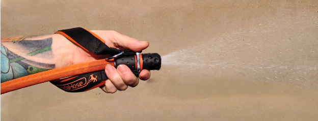 The idea is, you find yourself a tap, connect the lead, and give your mutt a good soaking