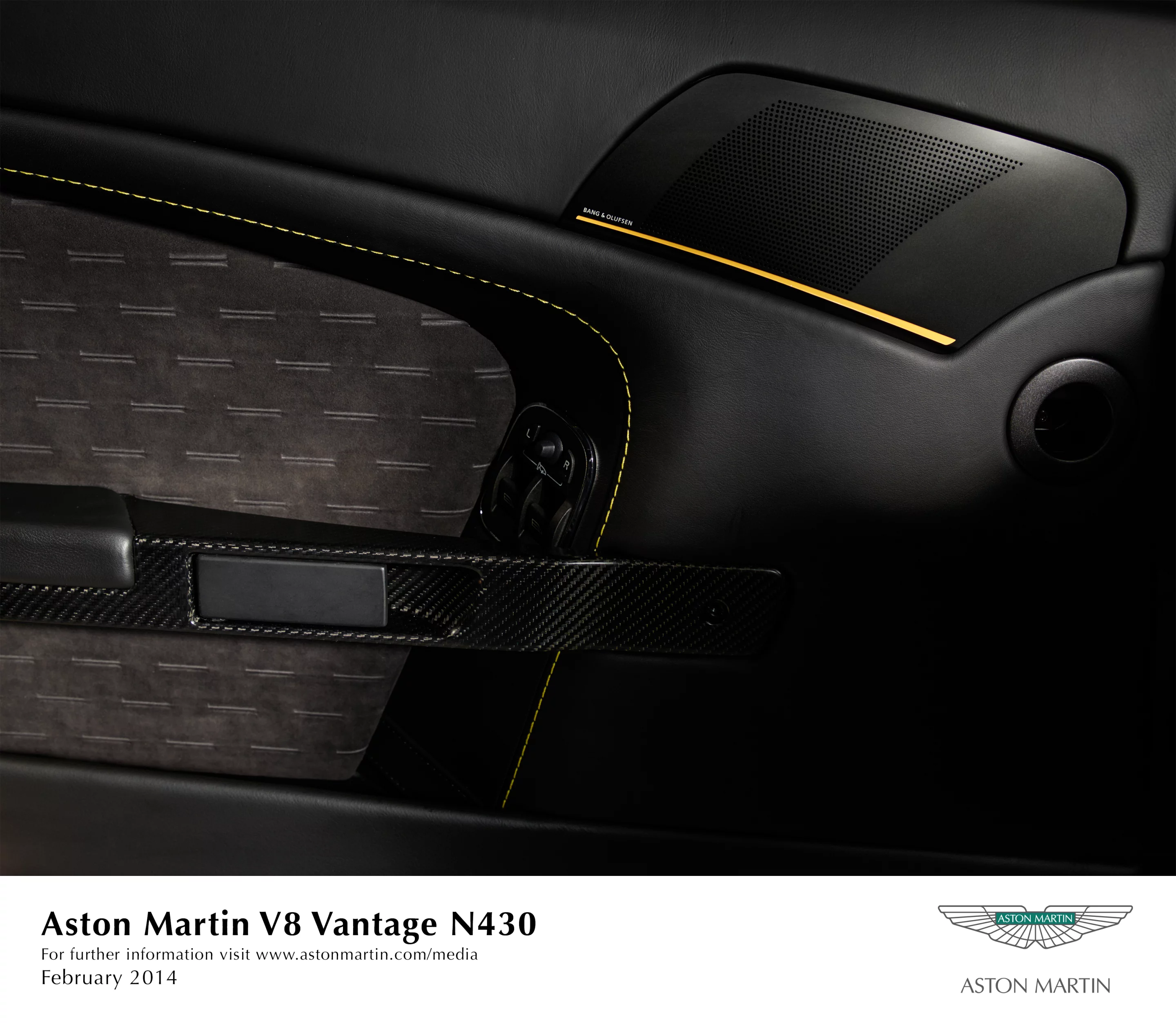 The Vantage N430 has a black-themed interior