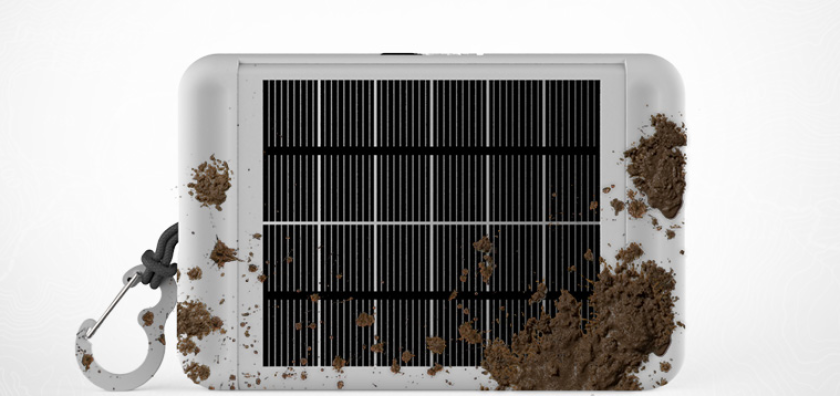 The e-ink display uses energy frugally, allowing for up to 20 hours of battery life, but the built-in solar panel on the backside can keep it running on longer trips