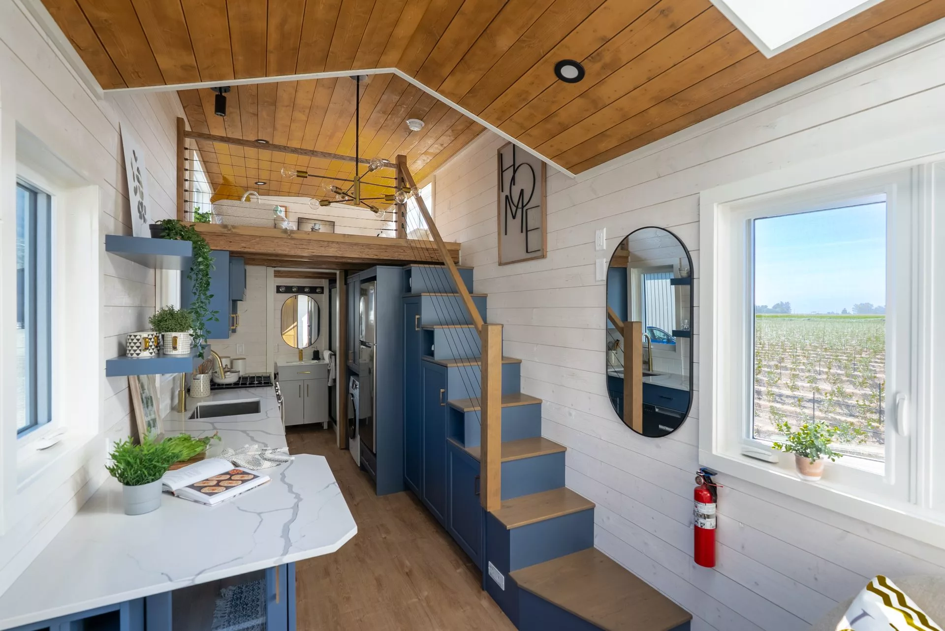 The Gambier's interior measures 305 sq ft (28 sq m)