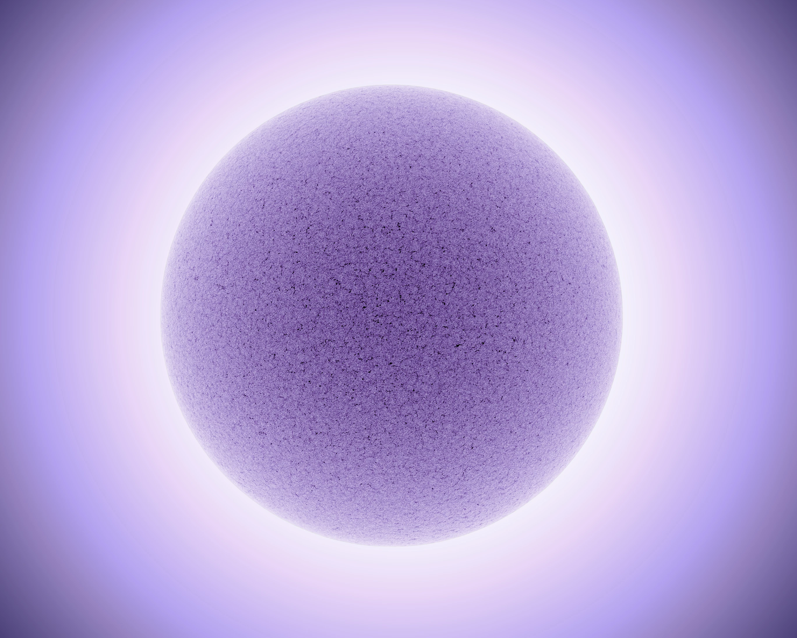 Highly Commended - Our Sun. Ultraviolet. A portrait of the Sun captured through a specialized solar telescope that transmits light at the calcium K-line – a narrow slice of the spectrum in the near UV