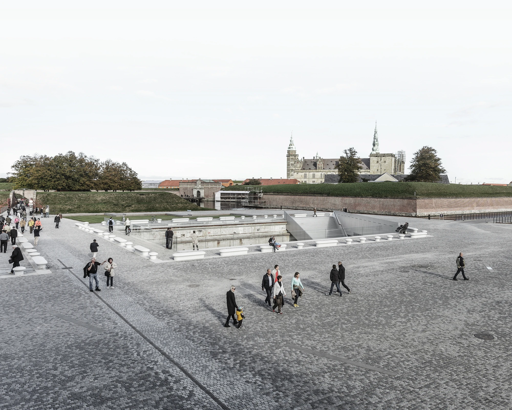 The museum features exhibition spaces dedicated to charting Denmark’s long seafaring history, looping around the dry dock’s walls (Photo: BIG)