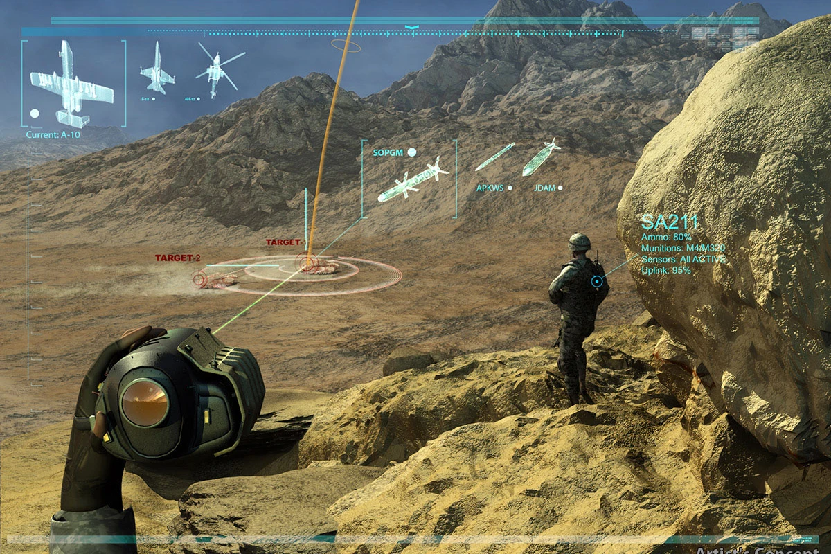 Atrist's concept of a PCAS heads-up display