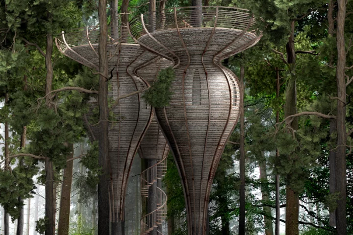 Roost and Inhabit are both designed to blend fully into their natural surroundings