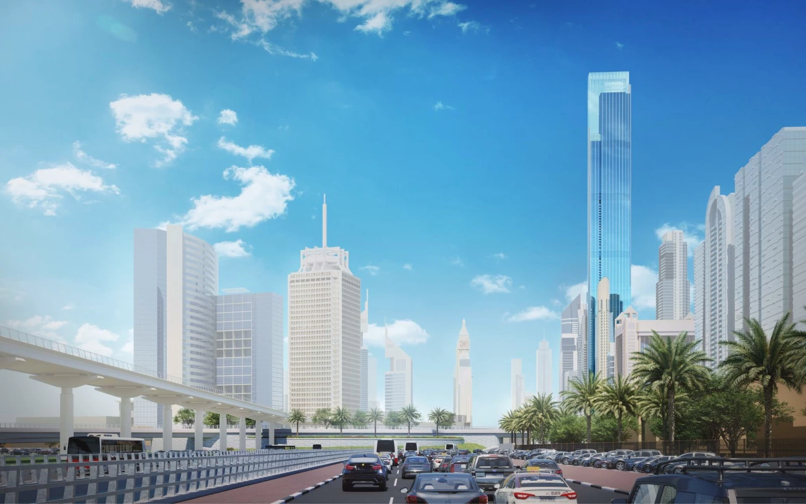 The Burj Azizi is currently under construction, however its exact height is unconfirmed as of writing
