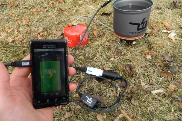 PowerPot is a line of camping cookware, that generates electricity using heat