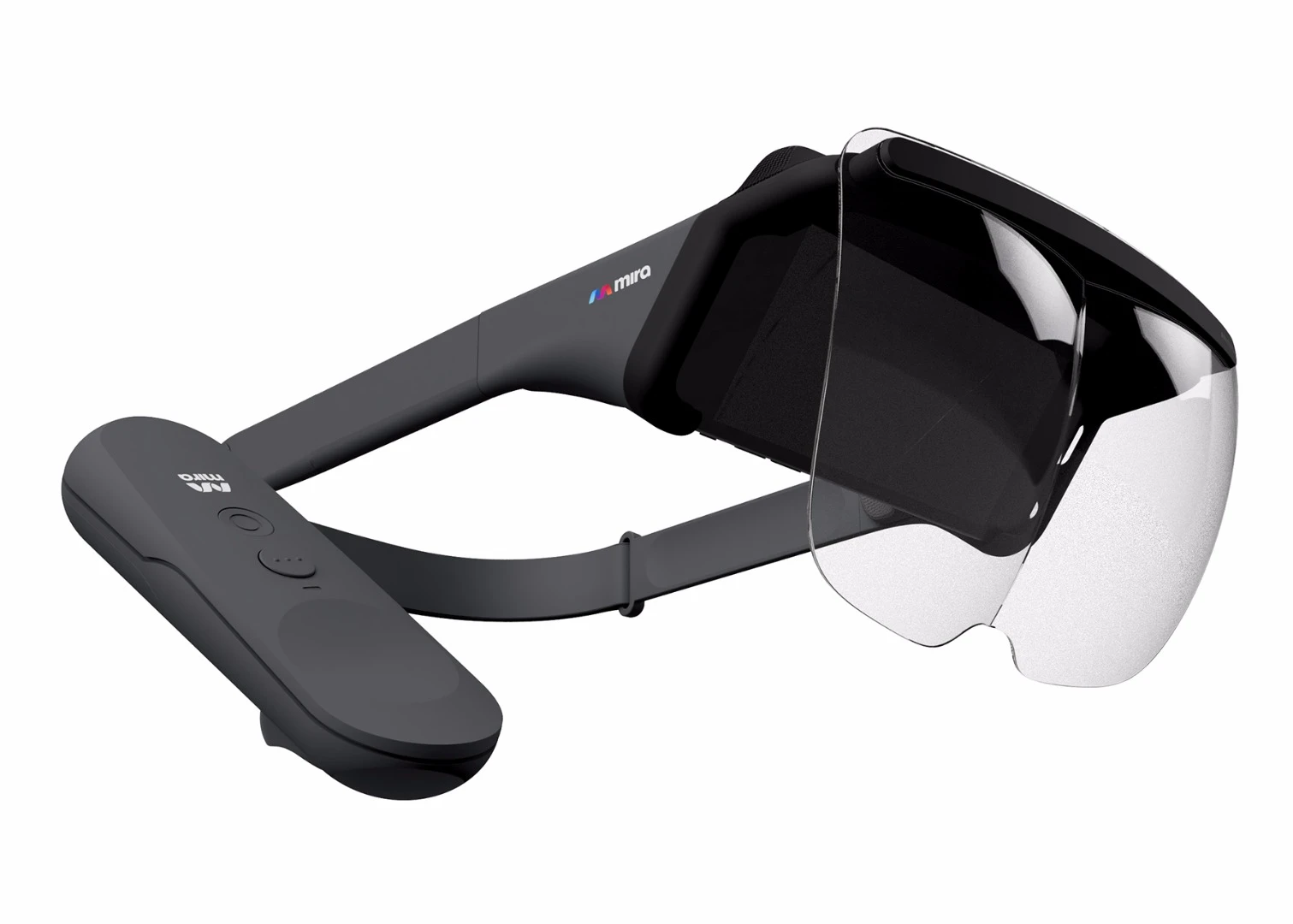 A remote is included so you can interact with the AR world