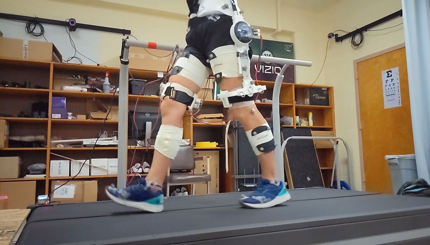 The hip exoskeleton has been tested on healthy volunteers to confirm proof of concept, and will now be adapted for portable use in real-world overground applications